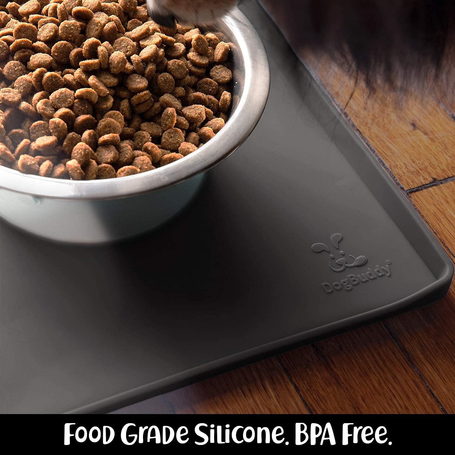 Dog Food Mat, Waterproof Dog Bowl Mat, Nonslip Pet Feeding Mats for Floors, Puppy Supplies