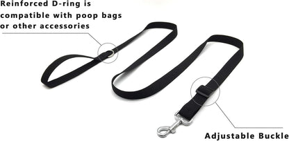 Adjustable Nylon Dog Leash, 6 Foot Long Dog Leashes for Medium Large Dogs
